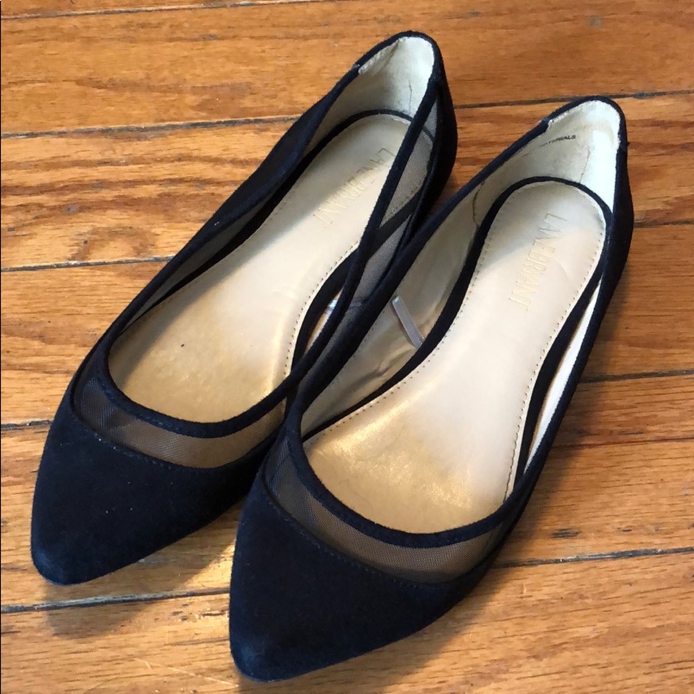 Lane Bryant Black Flats